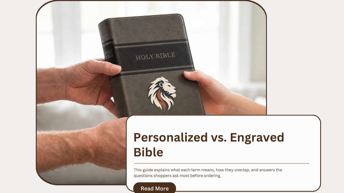 Personalized vs. Engraved Bible: What's the Difference?