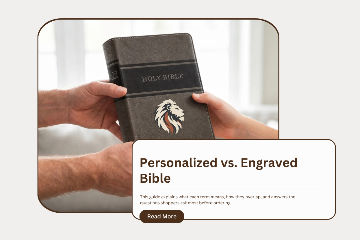Personalized vs. Engraved Bible: What's the Difference?