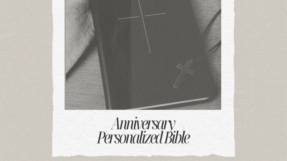 Anniversary Personalized Bible: How to Add Vows, Dates, and Family Name