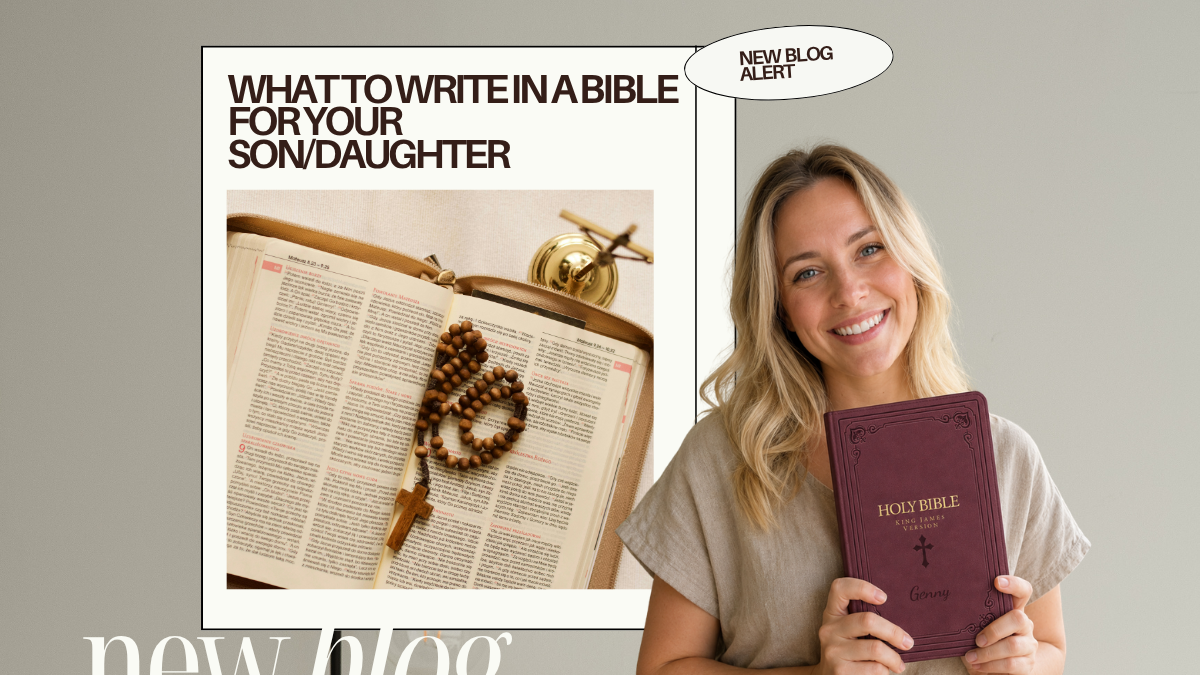 What to Write in a Bible for Your Son/Daughter: 20 Heartfelt Examples