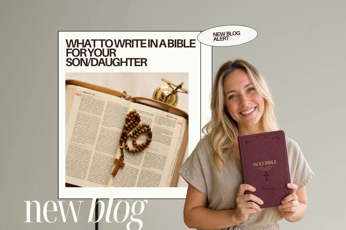 What to Write in a Bible for Your Son/Daughter: 20 Heartfelt Examples