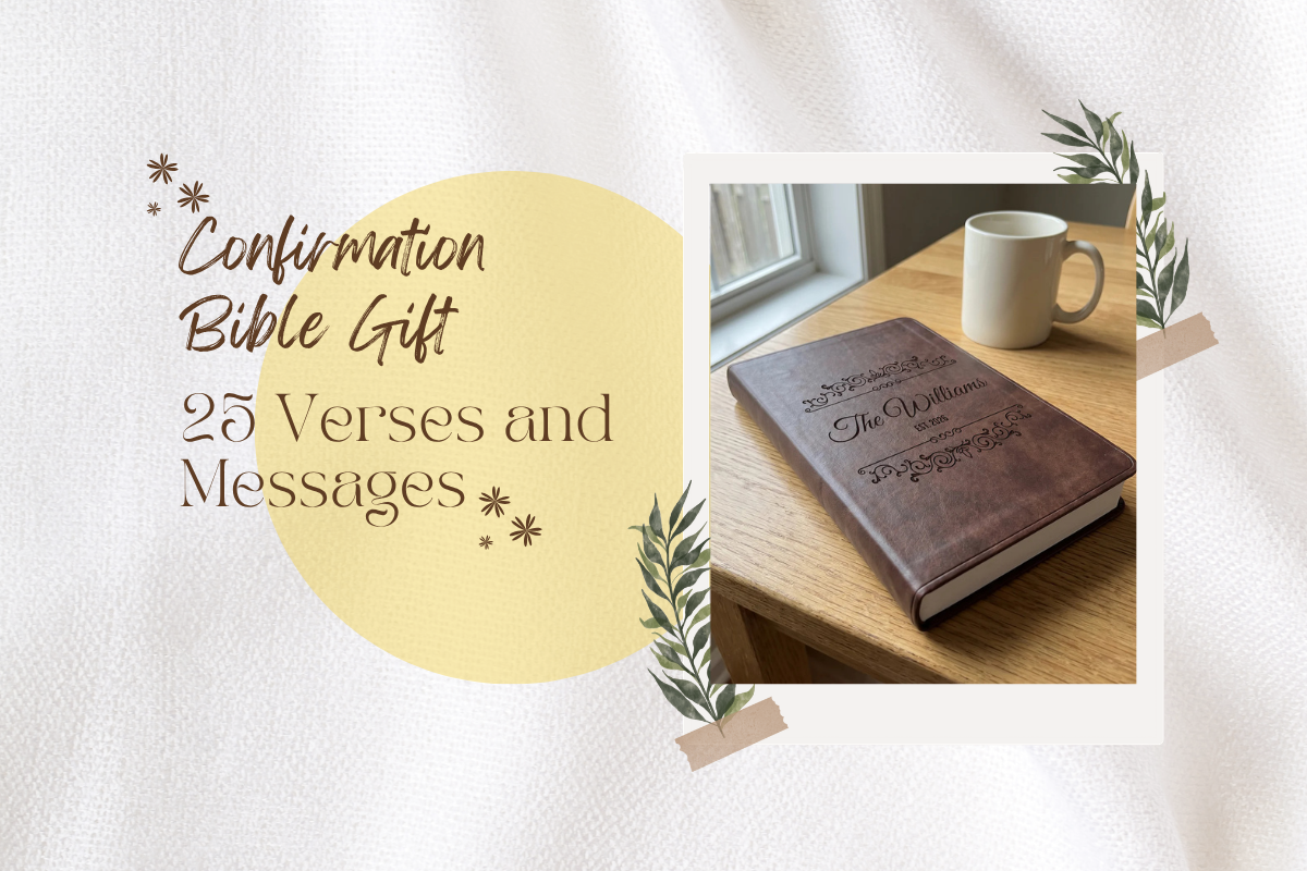 Confirmation Bible Gift: 25 Verses and Messages to Engrave