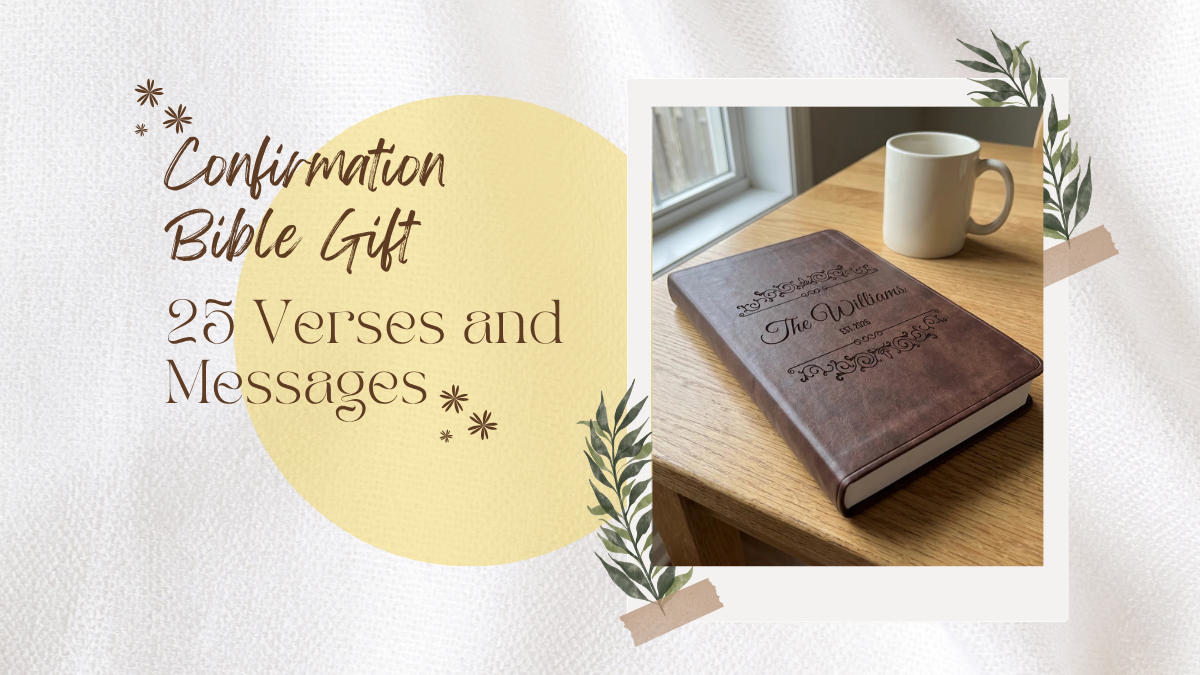 Confirmation Bible Gift: 25 Verses and Messages to Engrave
