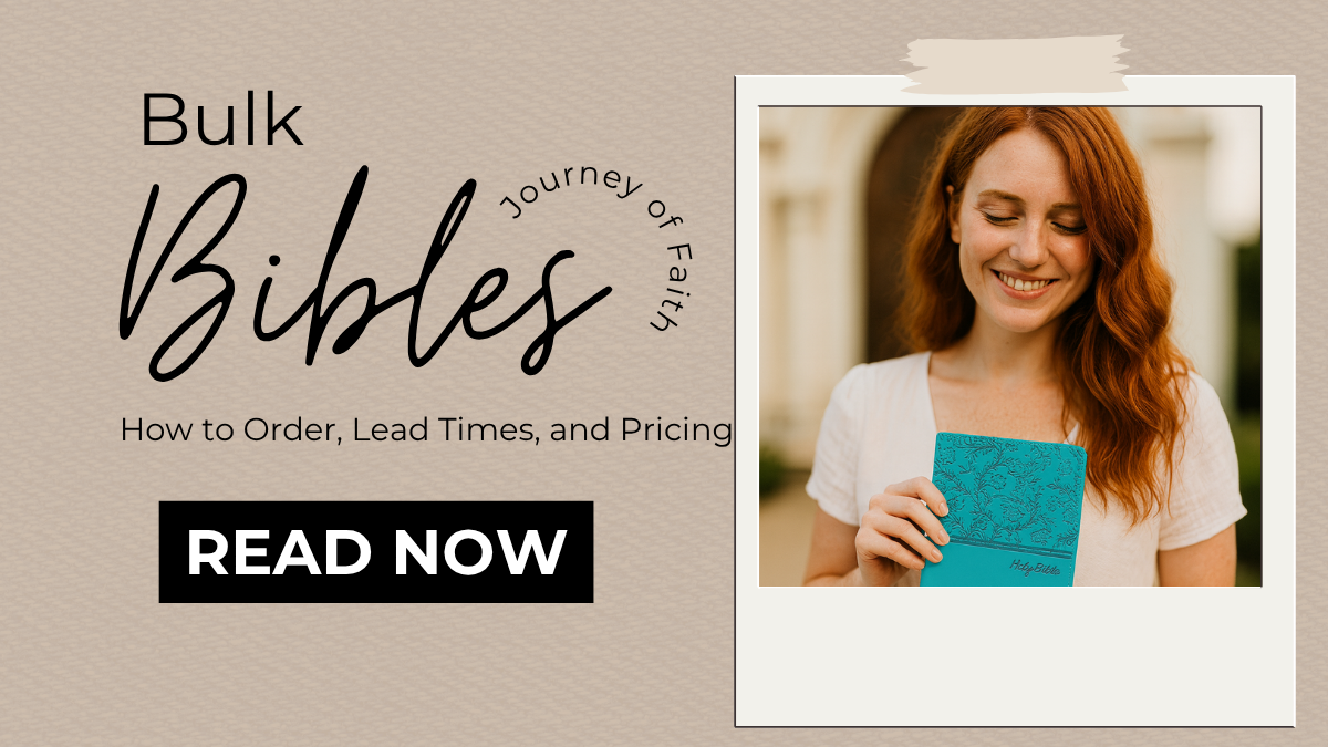 Bulk Personalized Bibles for Churches: How to Order, Lead Times, and Pricing