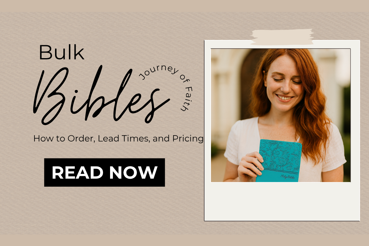 Bulk Personalized Bibles for Churches: How to Order, Lead Times, and Pricing