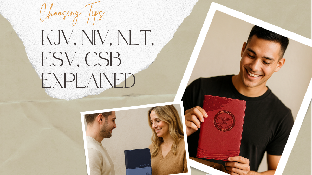 Choosing a Translation for Your Personalized Bible: KJV, NIV, NLT, ESV, CSB Explained