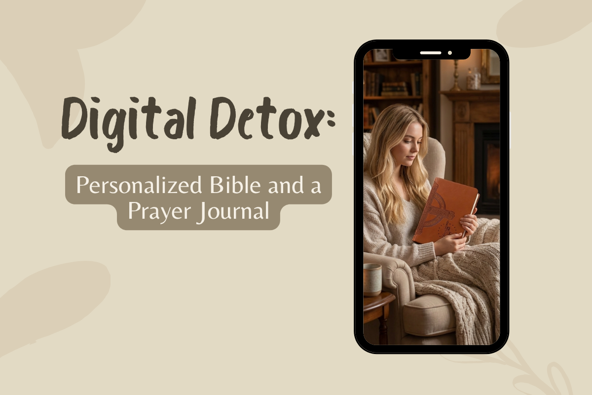 Digital Detox Sunday: One Hour Offline with Just a Personalized Bible and a Prayer Journal