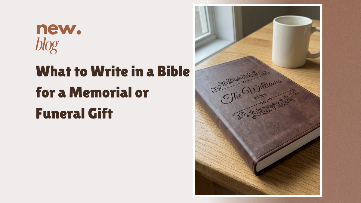 What to Write in a Bible for a Memorial or Funeral Gift: 30 Comforting Verses