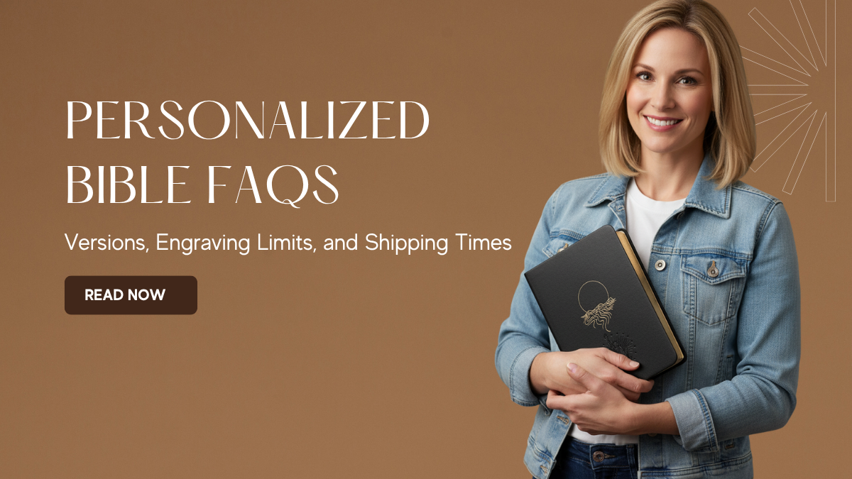 Personalized Bible FAQs: Versions, Engraving Limits, and Shipping Times