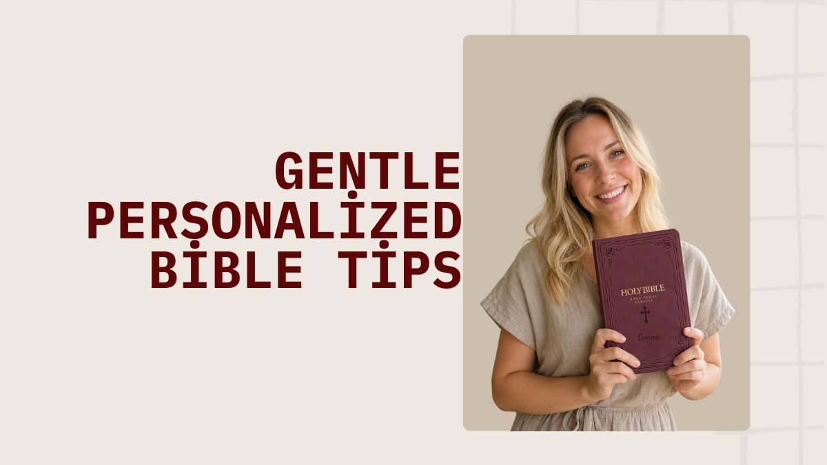 Starting Again with Grace: Gentle Personalized Bible Tips for Returning to Faith