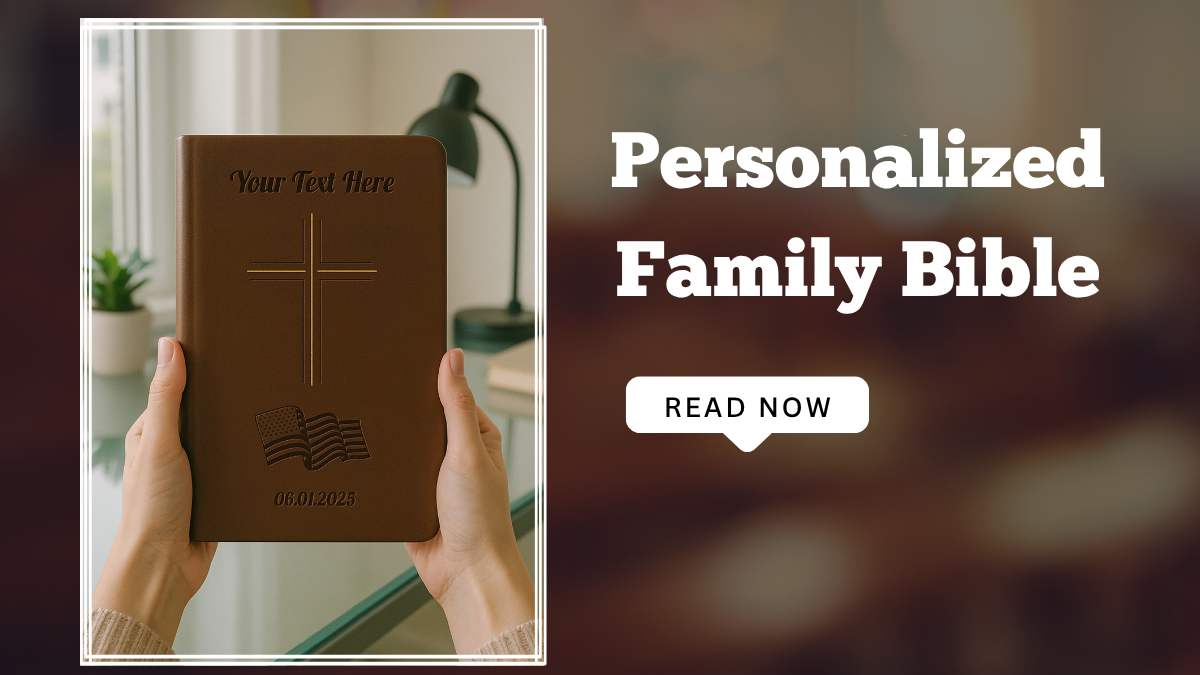 Personalized Family Bible for the Coffee Table: Sizes, Lettering & Display