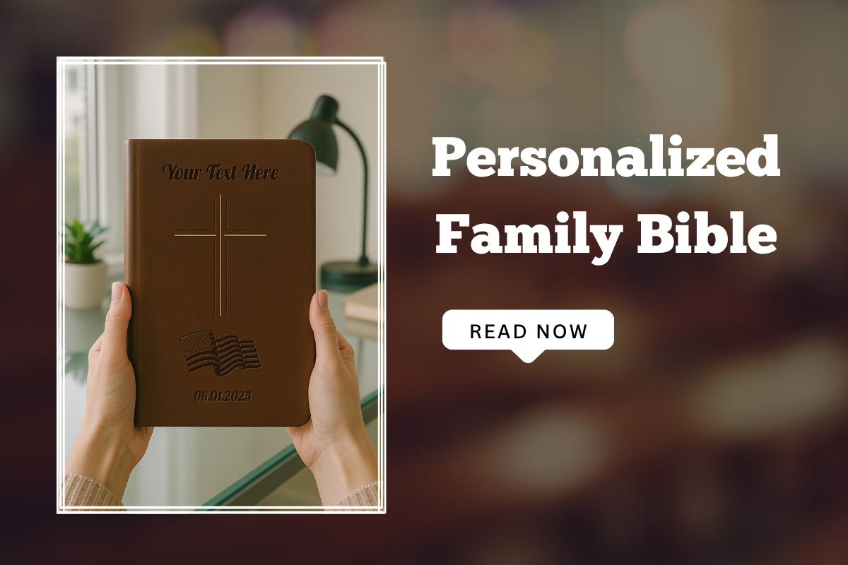 Personalized Family Bible for the Coffee Table: Sizes, Lettering & Display