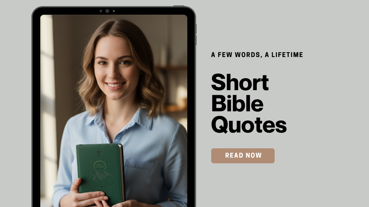 A Few Words, A Lifetime: Short Bible Quotes for a Personalized Bible