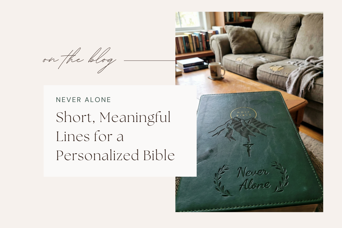 What Should You Put on the Cover? Short, Meaningful Lines for a Personalized Bible