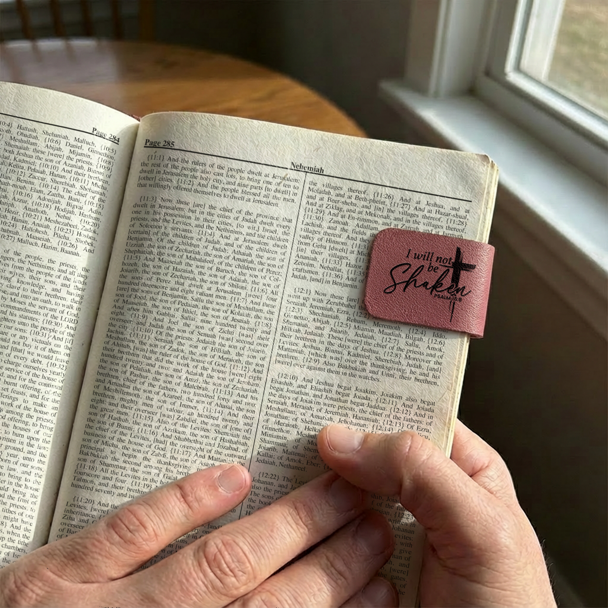 Personalized Magnetic Bookmark with Bible Verse - Pastel Purple