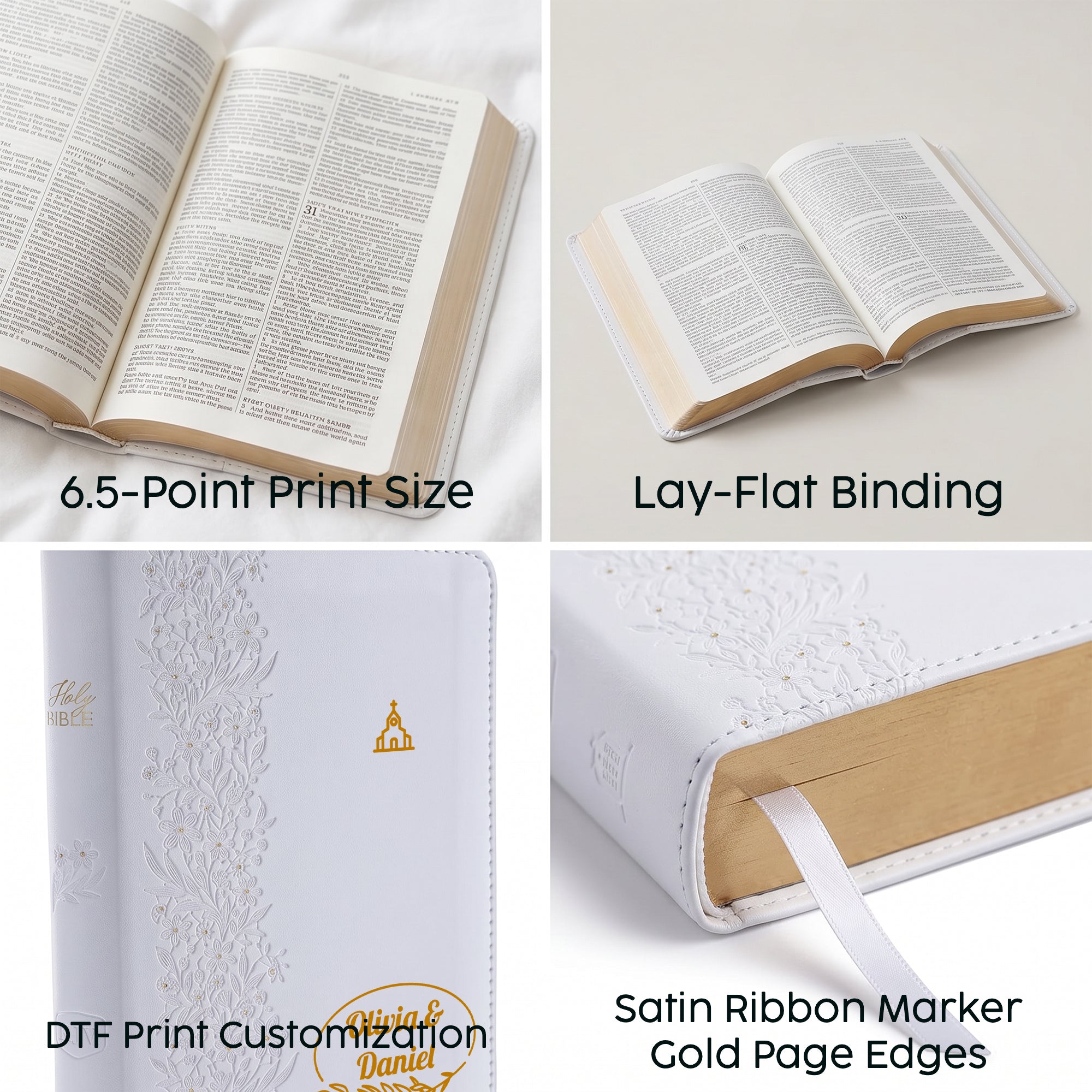 Personalized Wedding Bible - NKJV Bride's Bible - Icon and Frame