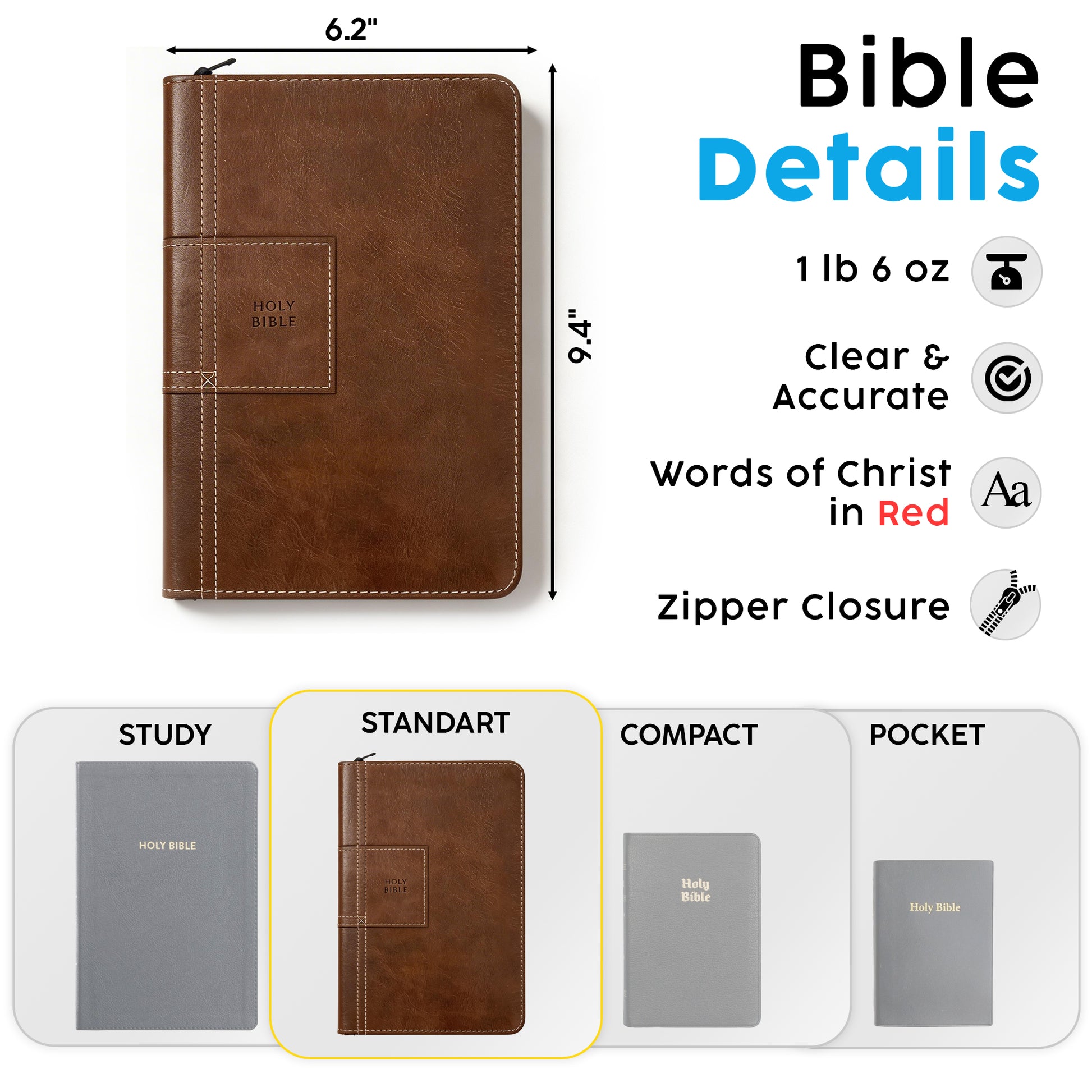 Personalized NLT Bible Atlas Rustic Brown Thinline - Reference Zipper, Filament, Red Letter - Floral Frame