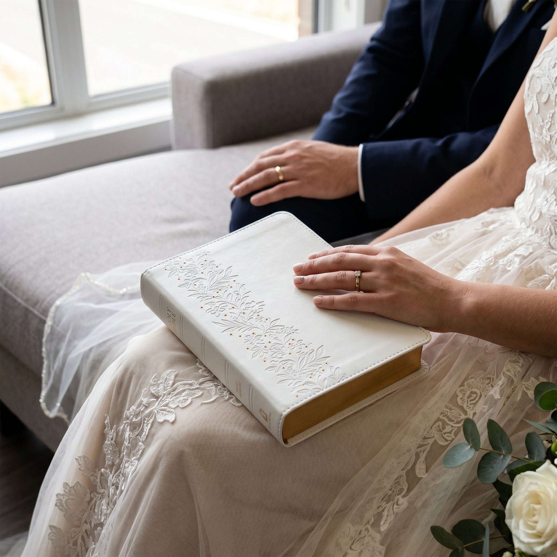 Personalized Wedding Bible - NKJV Bride's Bible - Icon and Frame