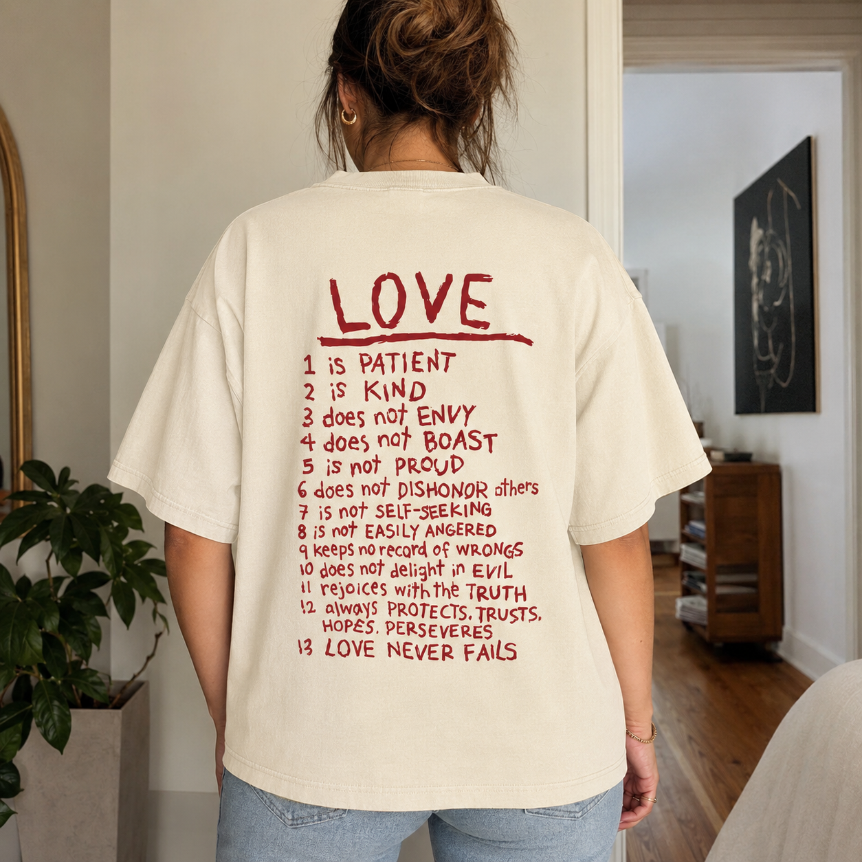 Good News Jesus Saves Washed T-Shirt - Vintage Wash Unisex Tee, Christian Faith Graphic Tshirt