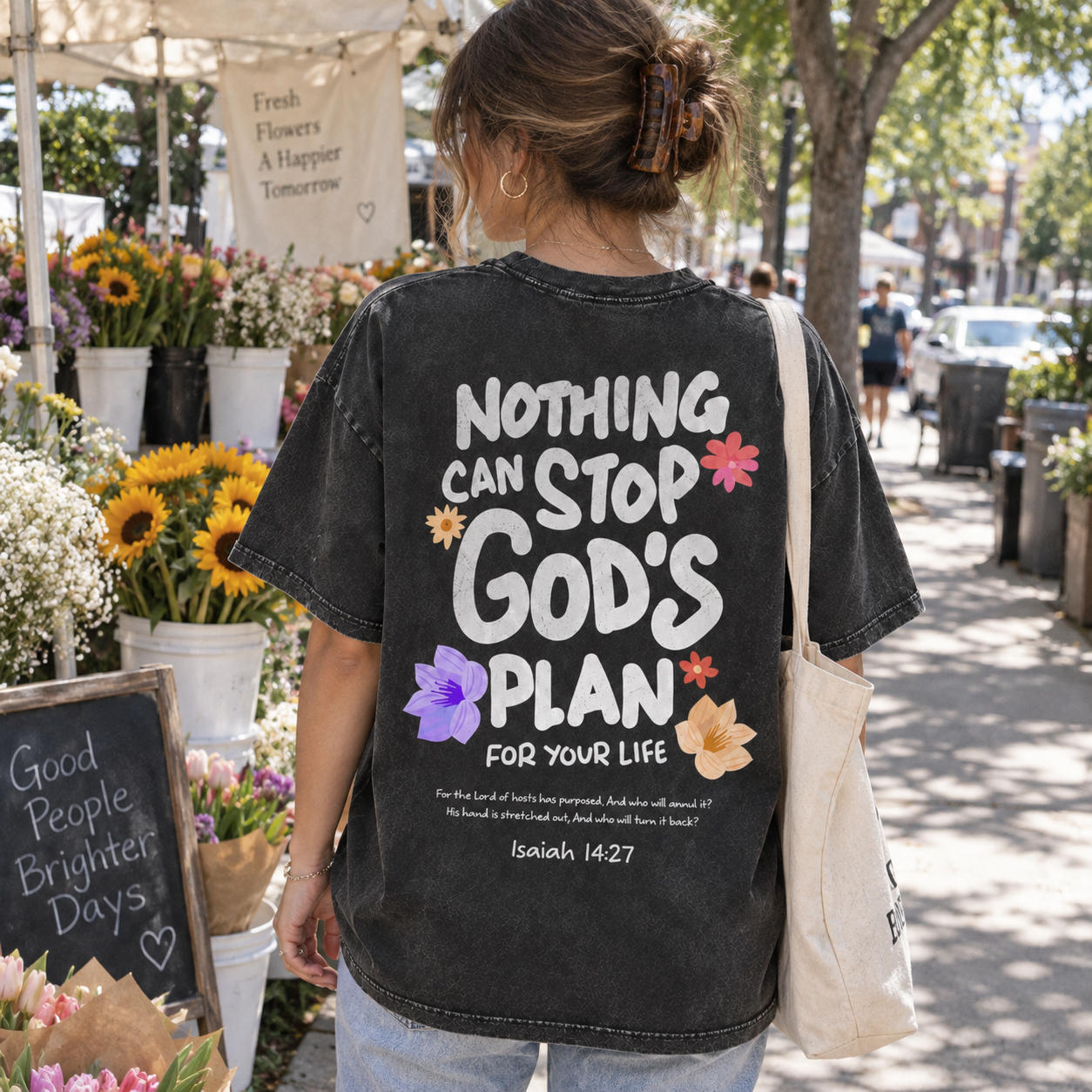 Tell The World That Jesus Saves T-Shirt - Vintage Wash Unisex Tee, Christian Faith Graphic Tshirt