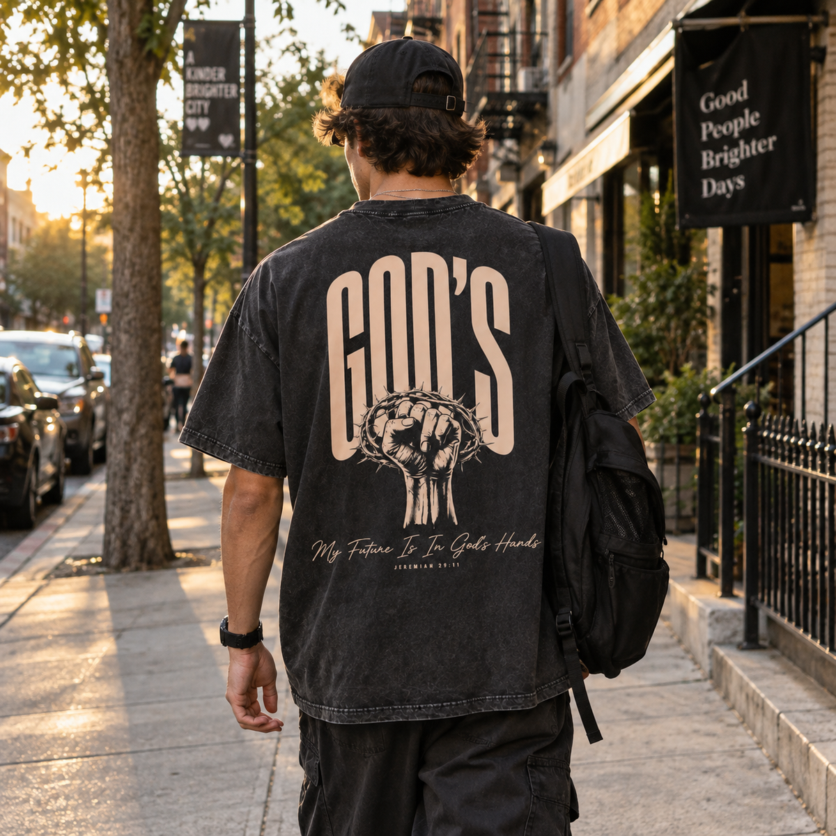 Trust in Him T-Shirt - Vintage Wash Unisex Tee, Proverbs 3:5 Christian Faith Graphic Shirt