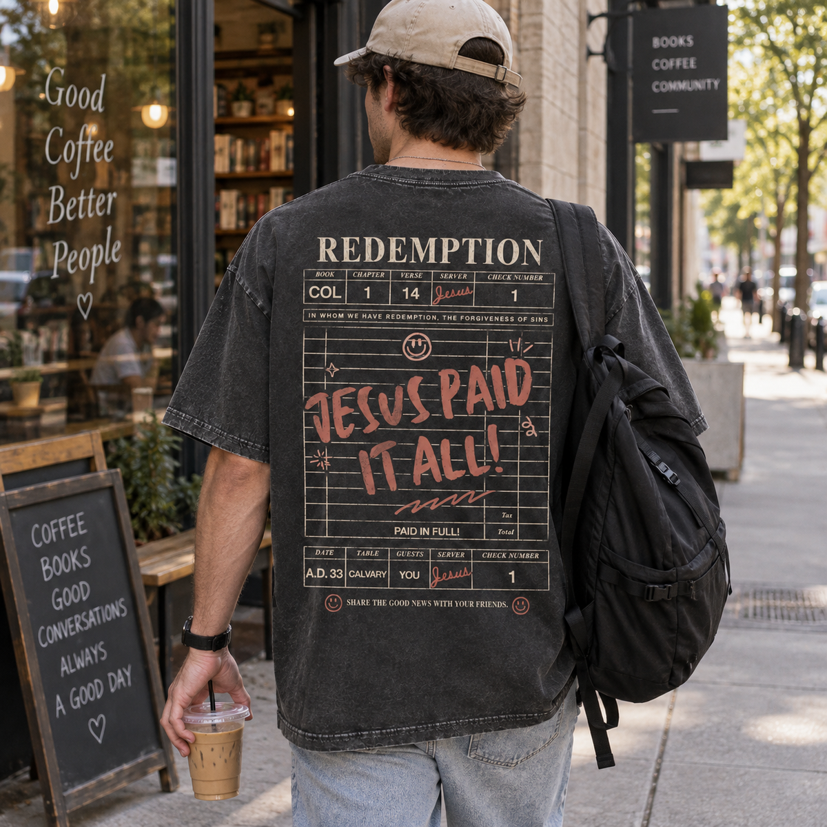 Be the Reason Someone Believes God Is Good T-Shirt - Vintage Wash Unisex Tee, Christian Faith Shirt