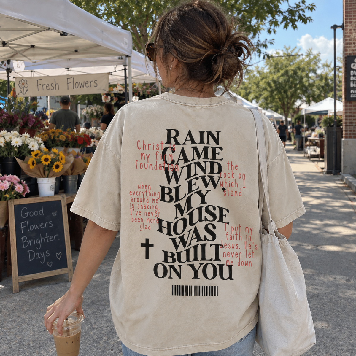 Beatitudes T-Shirt - Vintage Wash Unisex Tee, Matthew 5 Christian Faith Graphic Shirt