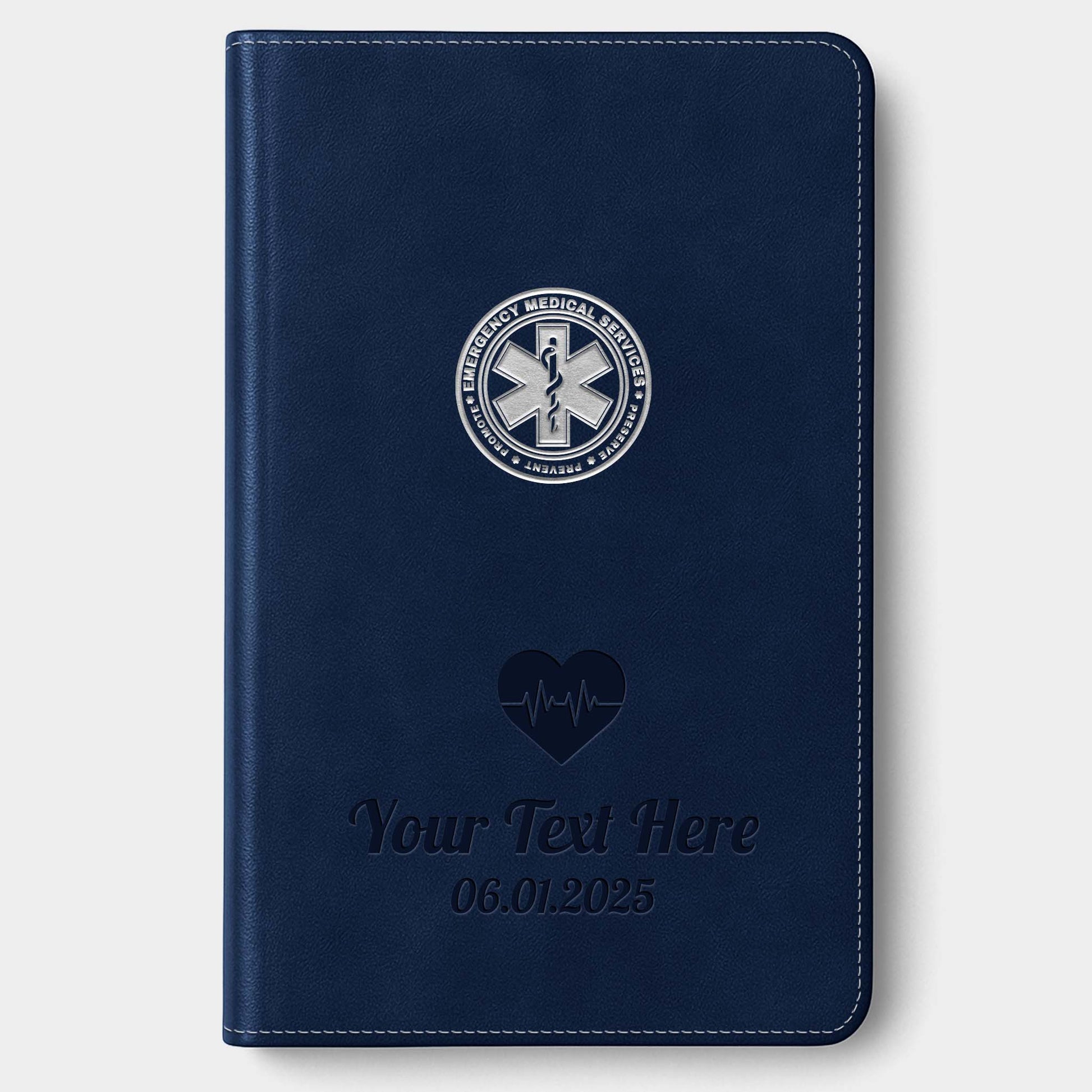 Personalized CSB EMS Bible, Red Letter - Navy - Engraved Icon