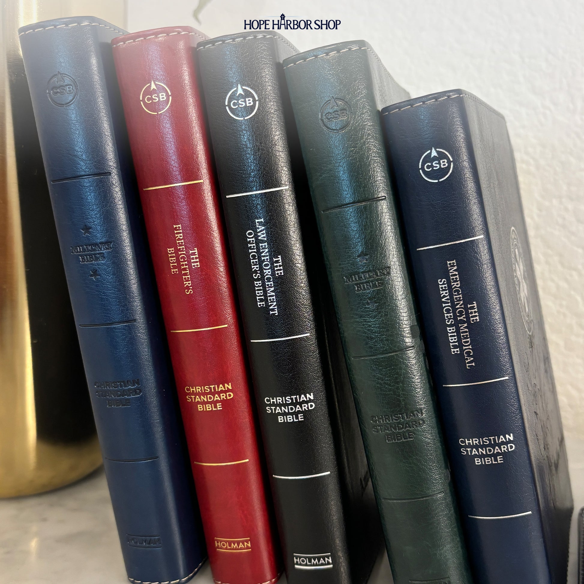 Personalized CSB EMS Bible, Red Letter - Navy - Engraved Icon
