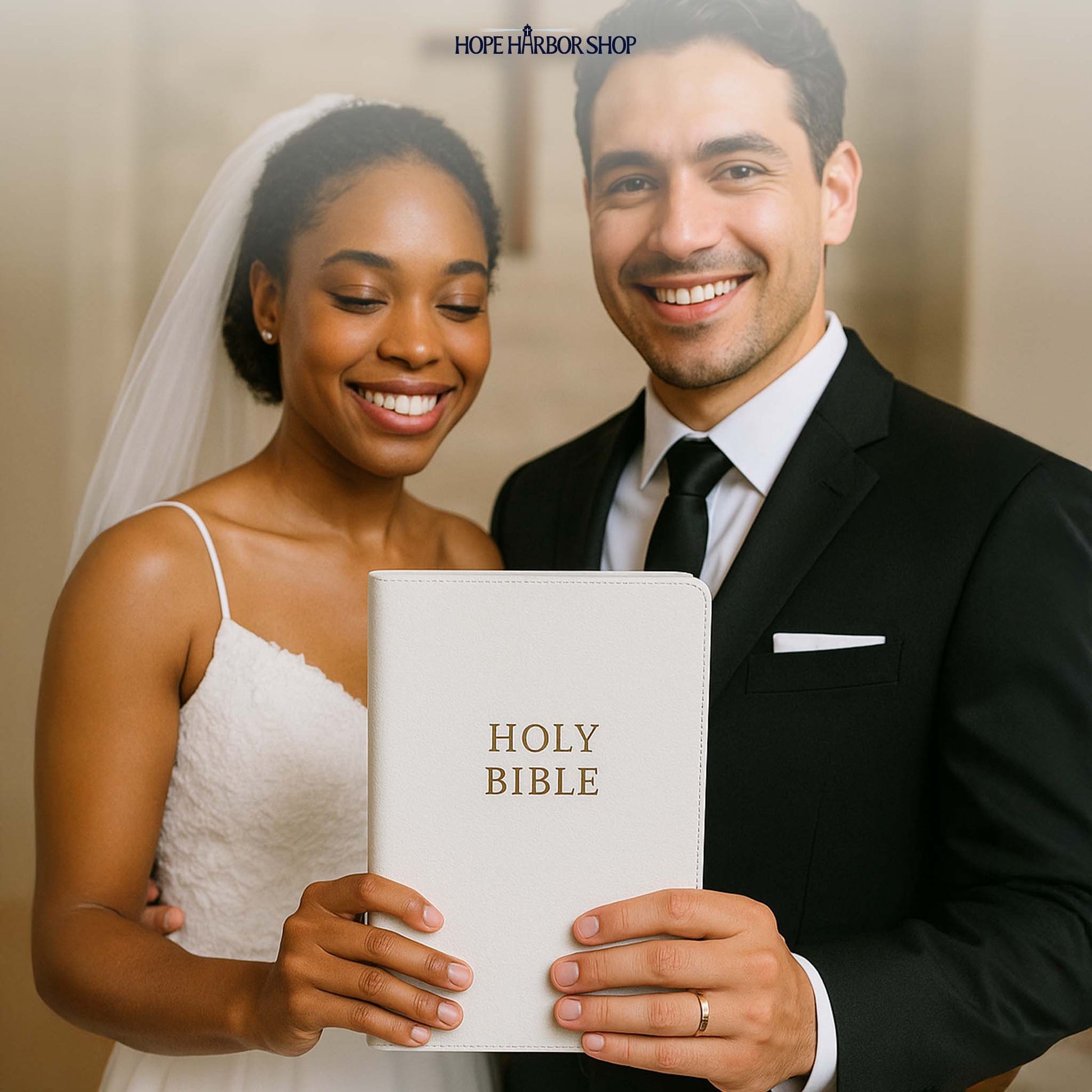 Personalized Wedding Bible - KJV Engraved Bride's Bible