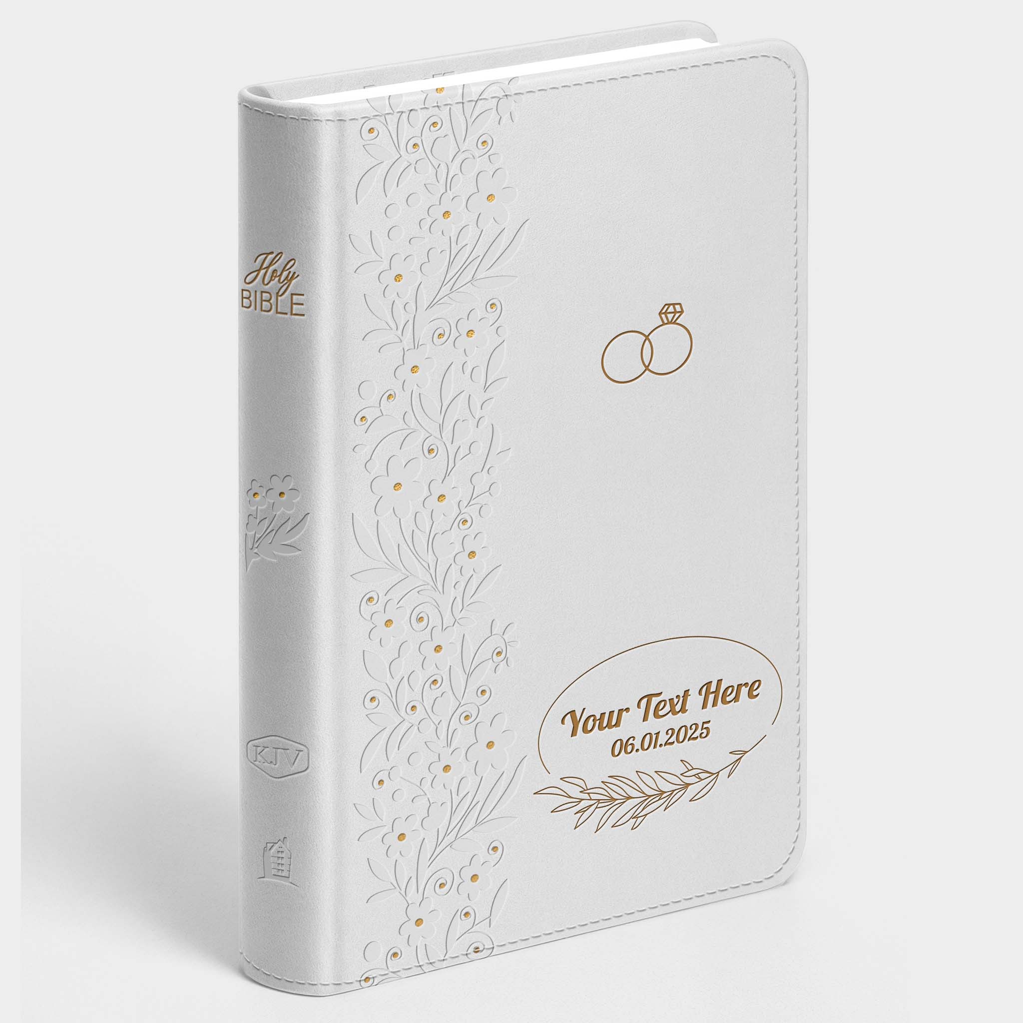 Personalized Wedding Bible - KJV Engraved Bride's Bible