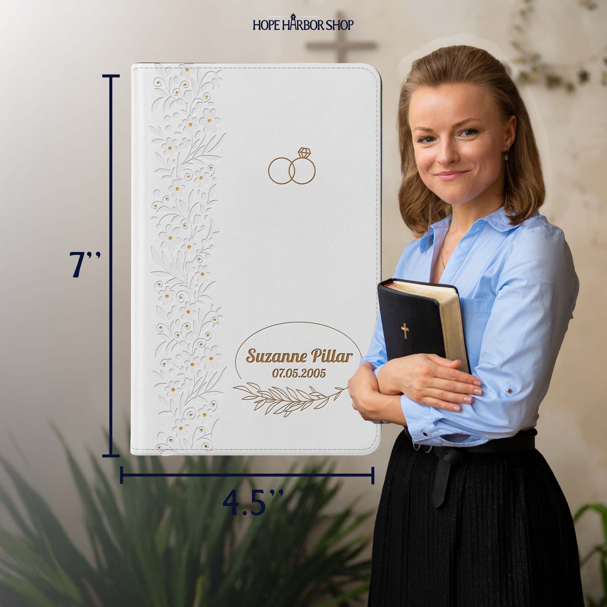 Personalized Wedding Bible - KJV Engraved Bride's Bible