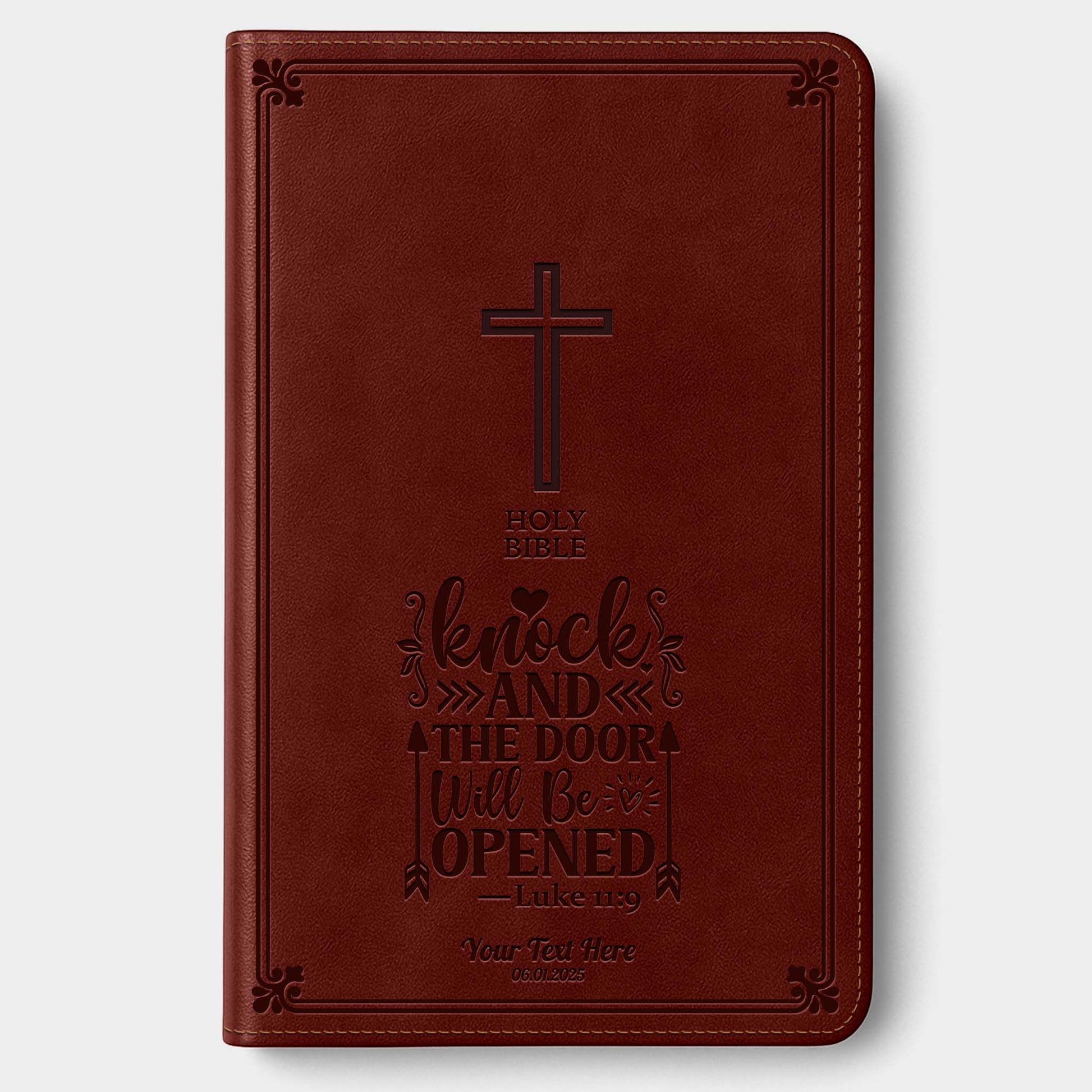 Personalized KJV Bible Auburn - Engraved Verse