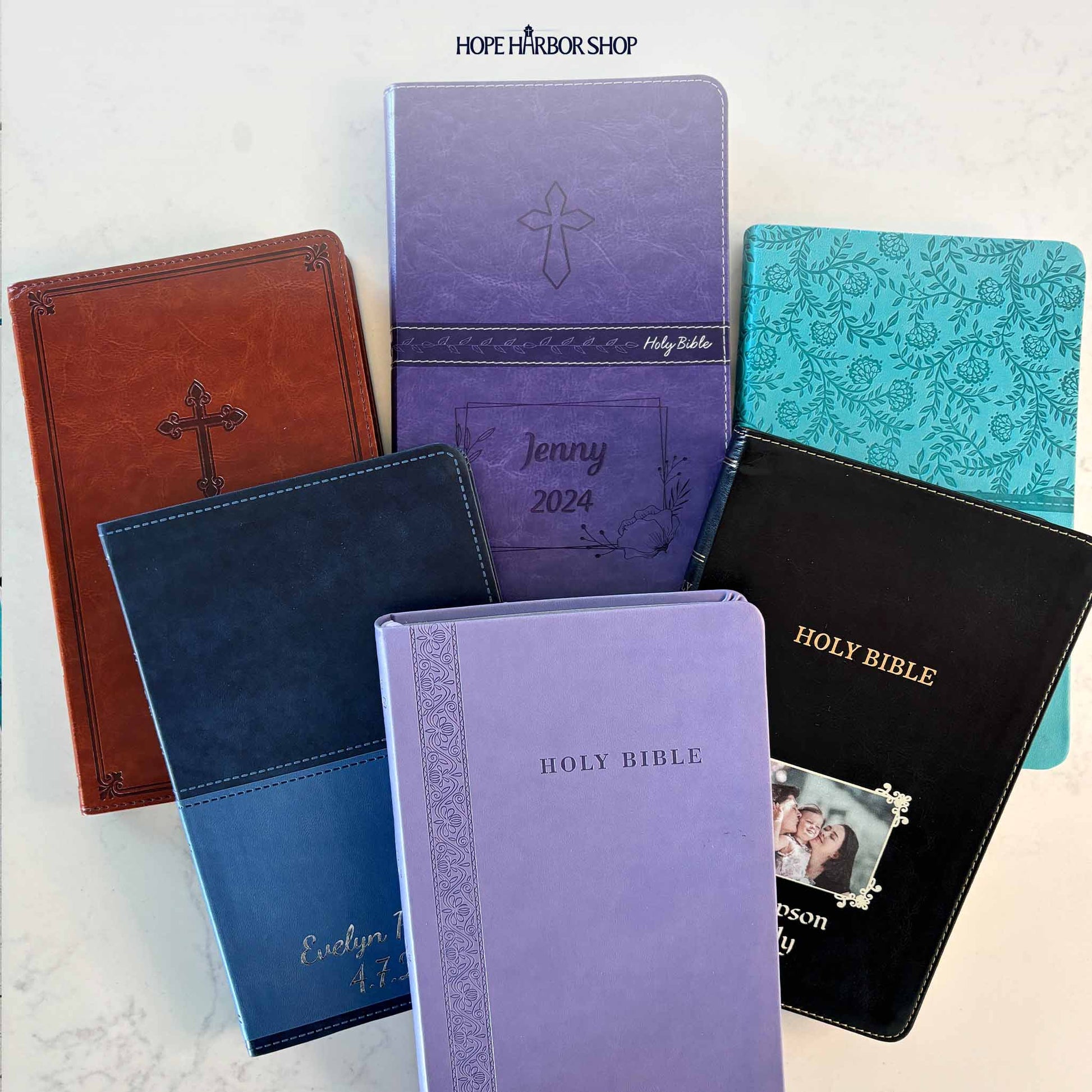 Personalized KJV Bible Lavender Thinline - Engraved USA Patriotic