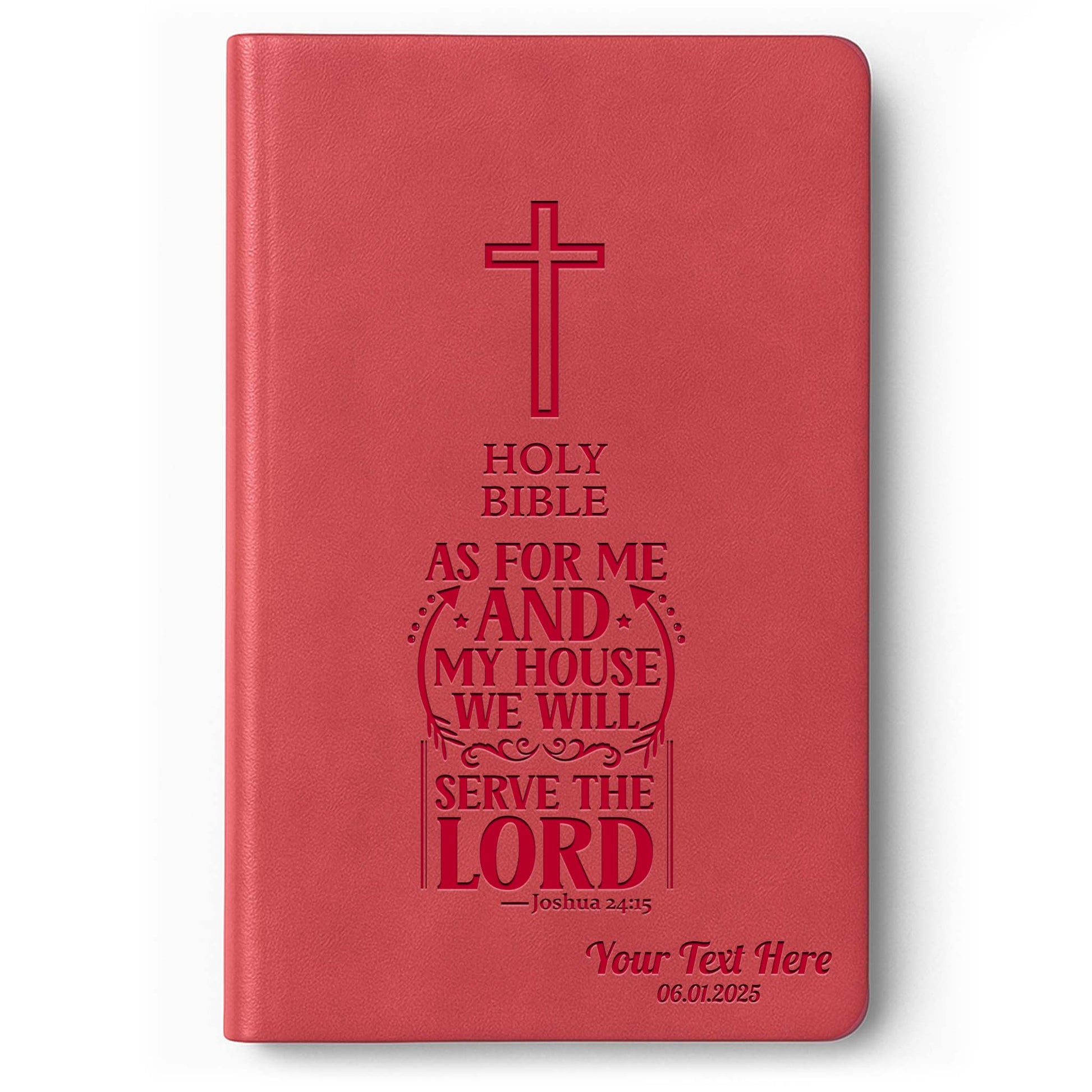 Personalized KJV Bible Pink Value Thinline - Engraved Verse