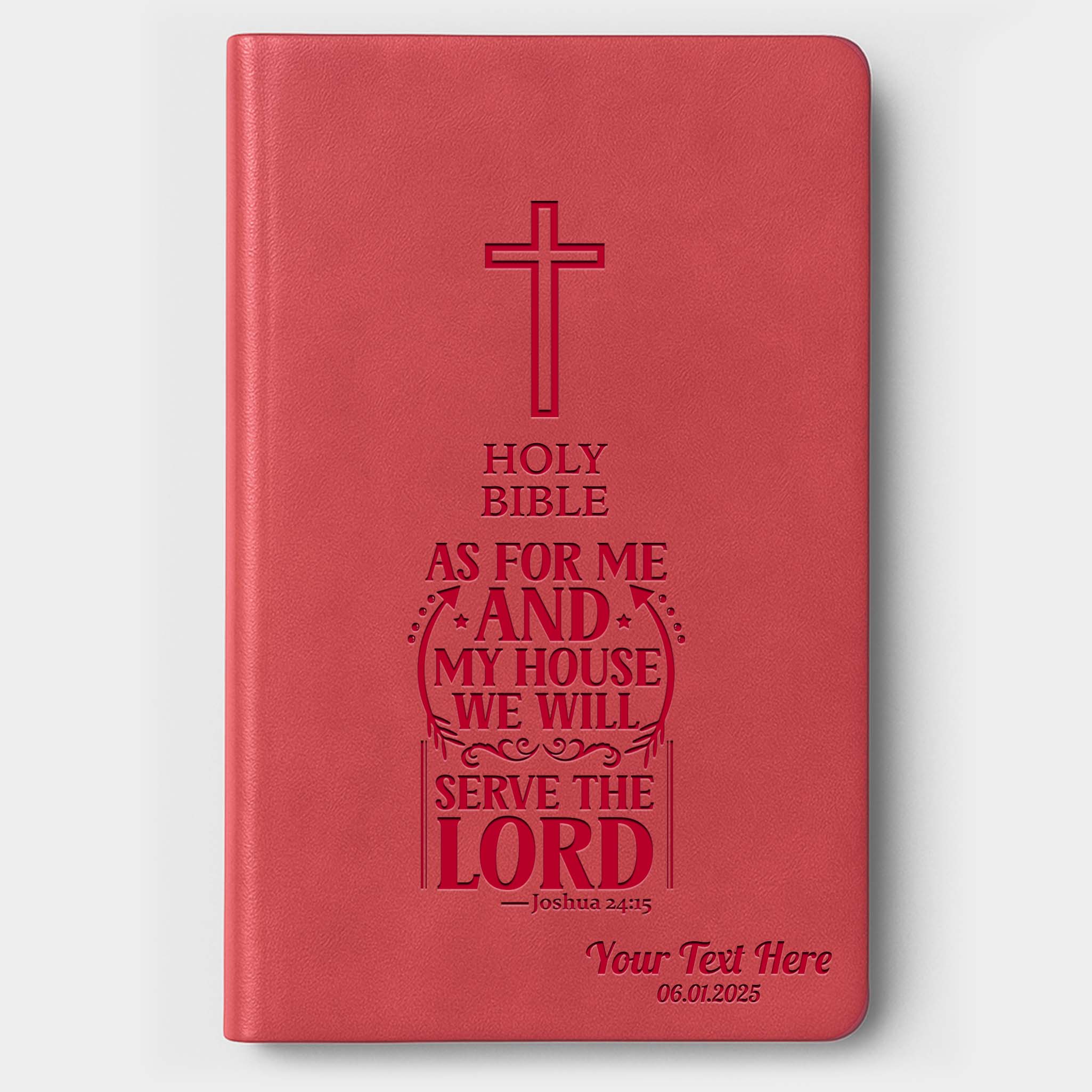 Personalized KJV Bible Pink Value Thinline - Engraved Verse