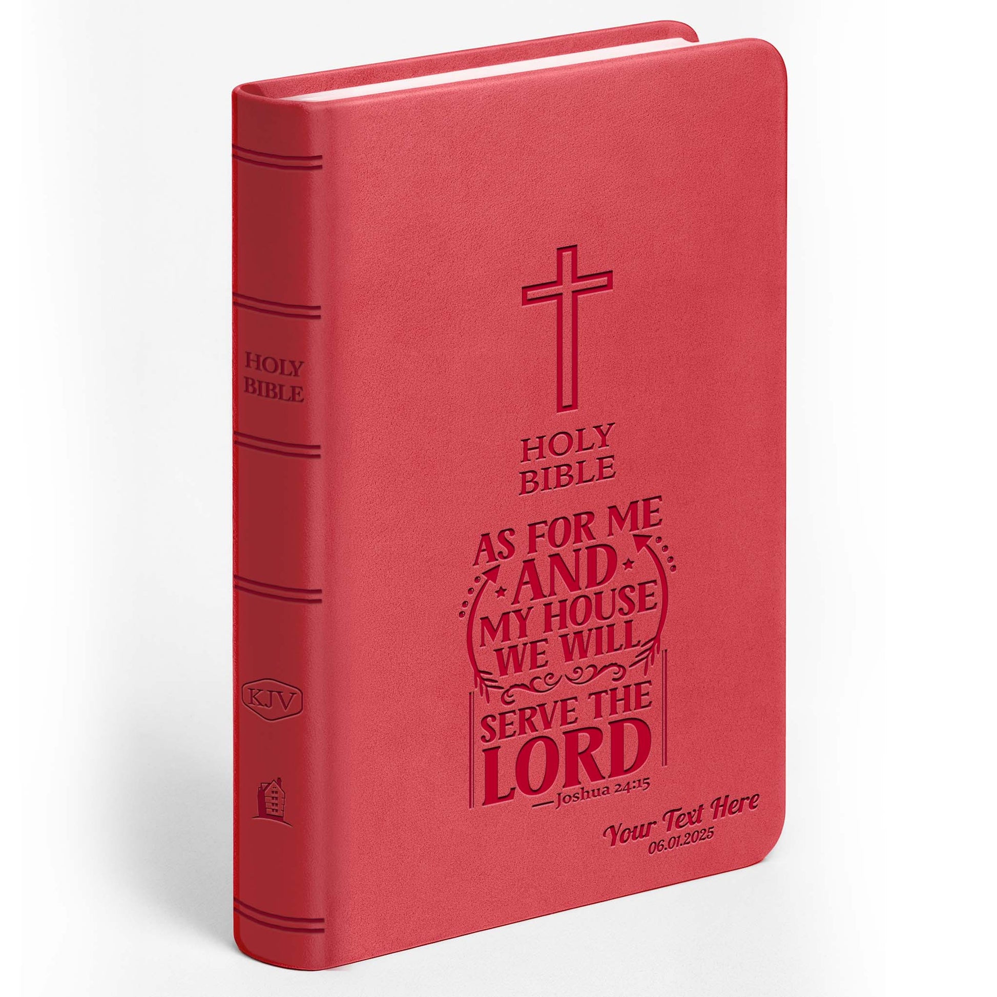 Personalized KJV Bible Pink Value Thinline - Engraved Verse