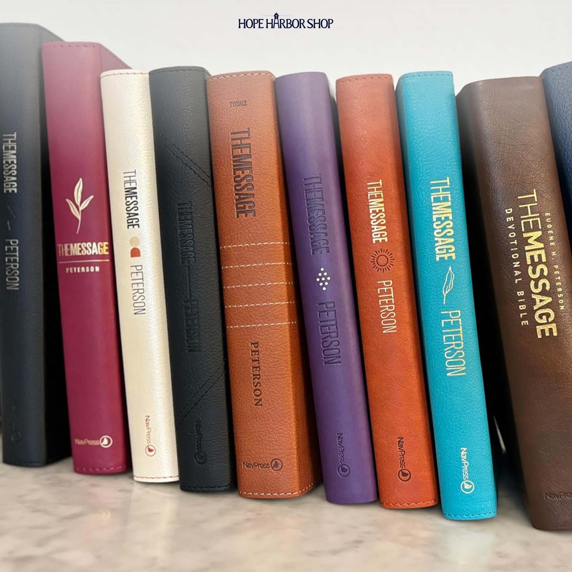 Personalized The Message Large Print Bible - Midnight Journey - Engraved Cross Frame