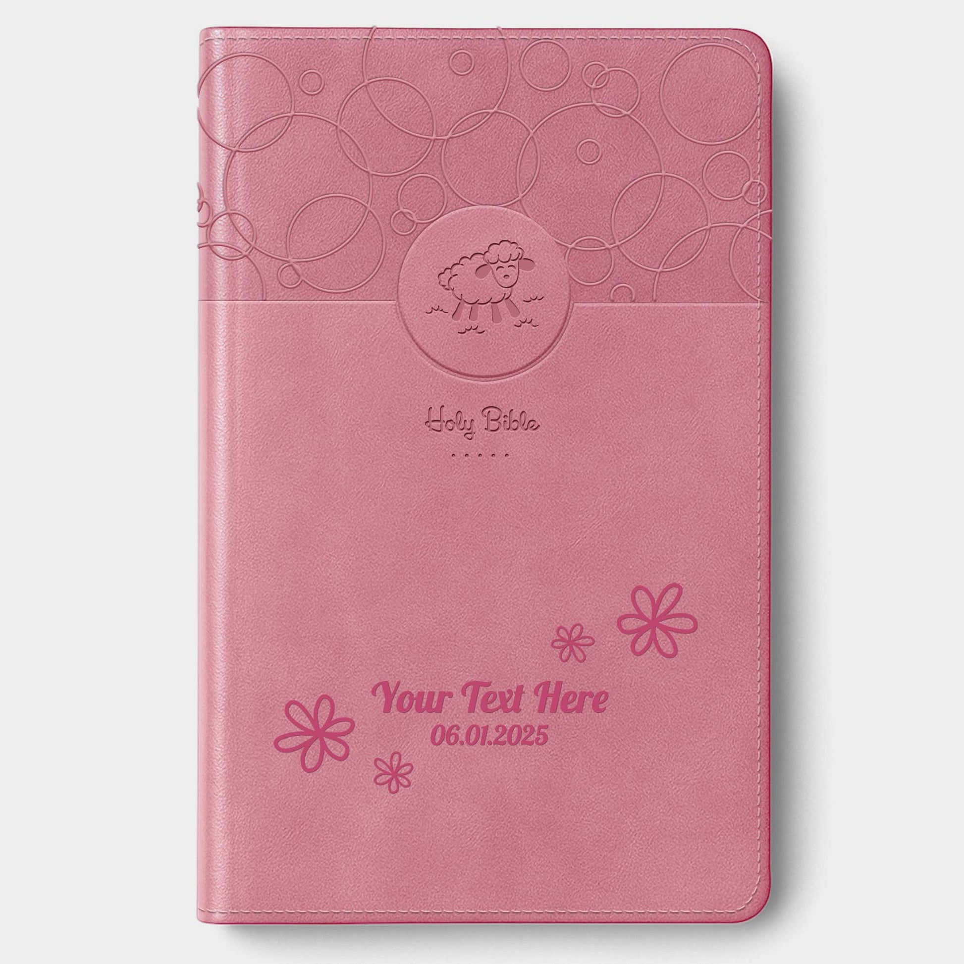 Personalized Baby's Bible Pink - NIV Floral Frame