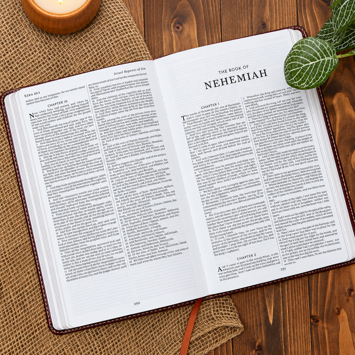 Personalized KJV Bible Turquoise - Red Letter - Engraved Floral Frame