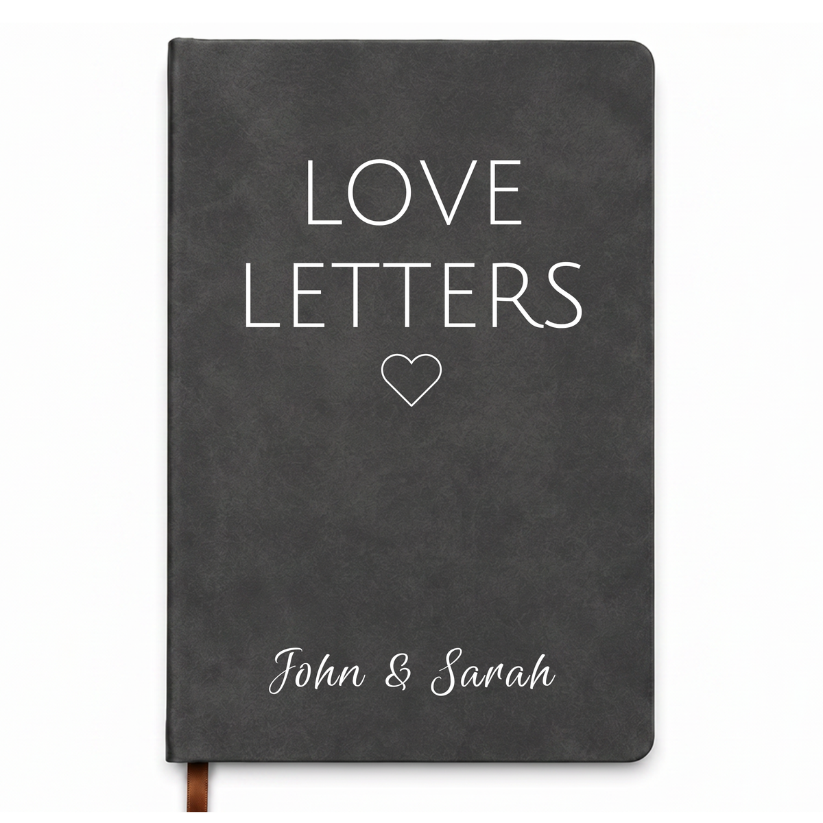 Personalized Love Letters Journal – Custom Couple Names Notebook, Romantic Anniversary or Wedding Gift