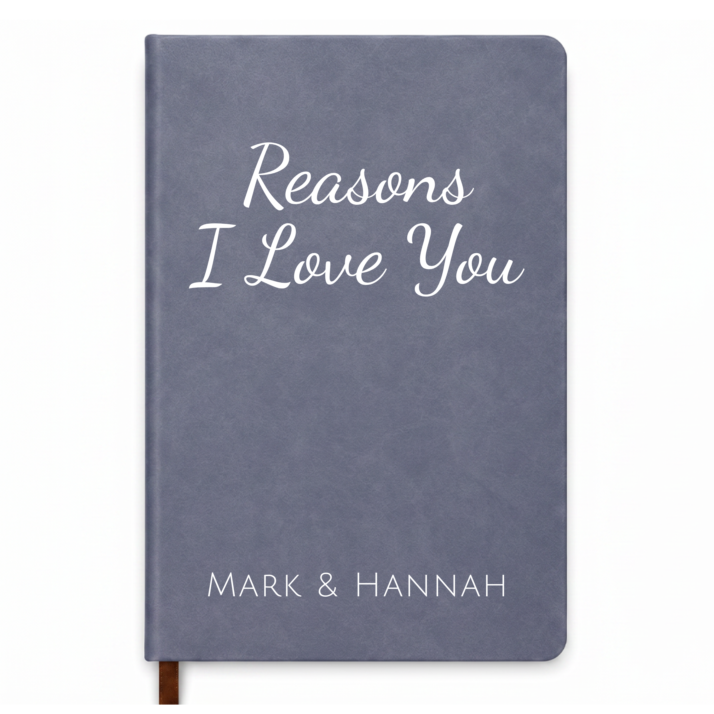 Personalized Reasons I Love You Journal – Custom Couple Names Notebook, Romantic Gift for Boyfriend or Girlfriend