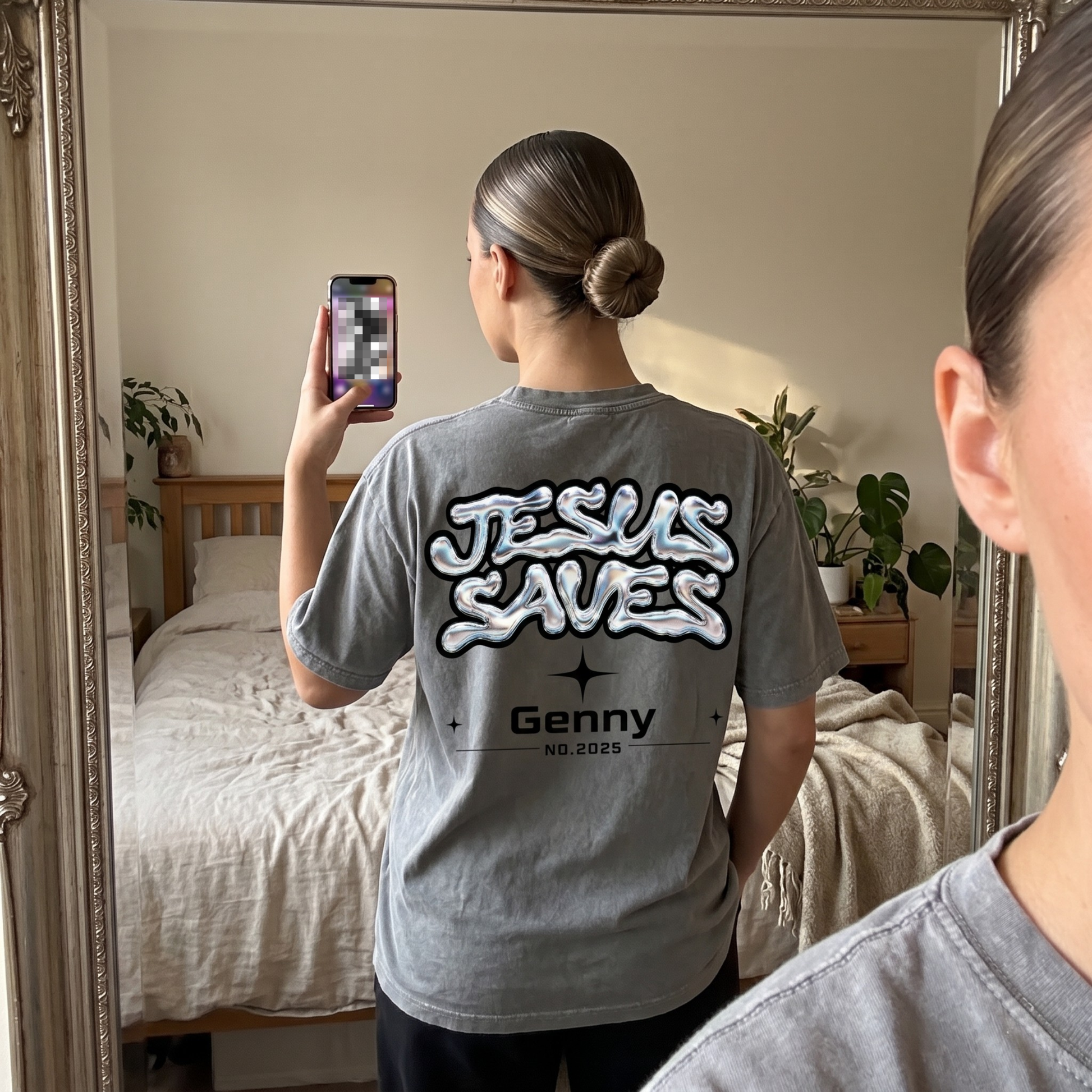 Custom Christian Shirt, God Has a Plan Acid Washed Graphic Tee with Name Number