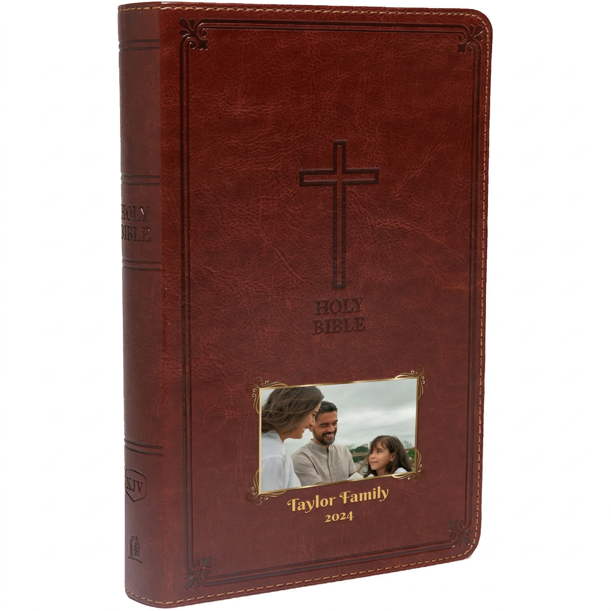 Personalized KJV Bible Auburn - Photo & Text - Red Letter