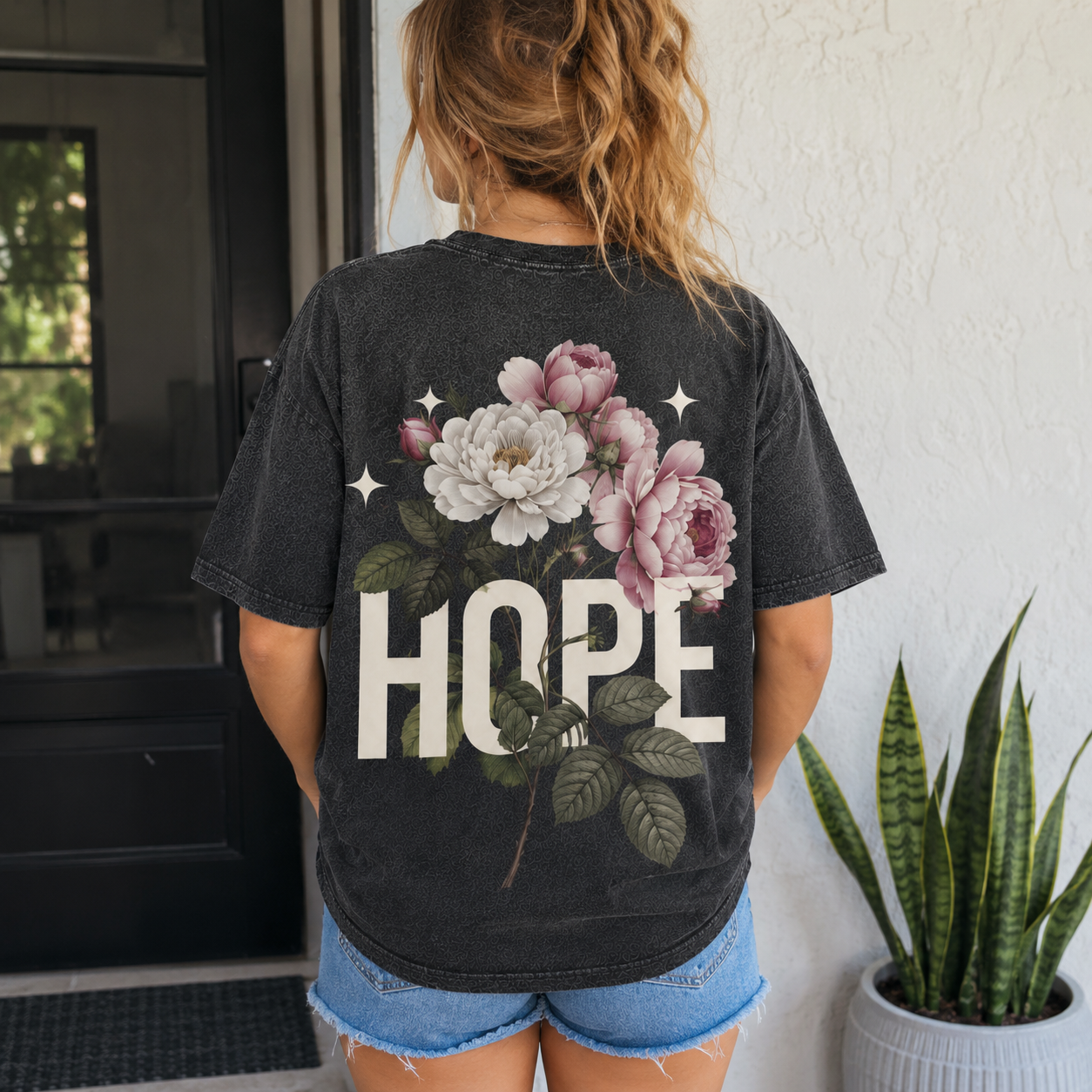 Jesus Cave Washed T-Shirt - Vintage Wash Unisex Tee, Christian Faith Graphic Tshirt