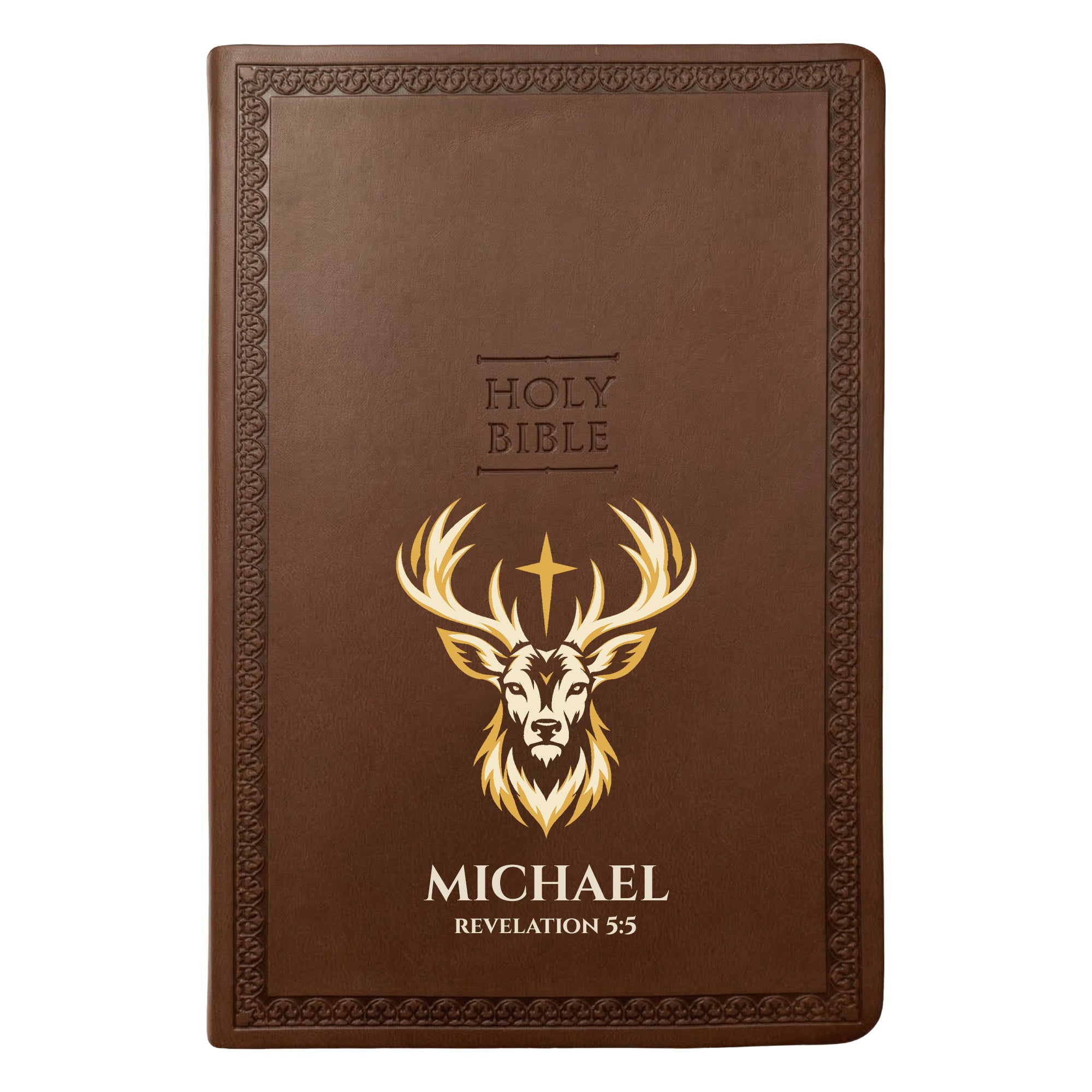 Personalized NIV Bible Brown Value Thinline - Deer Design