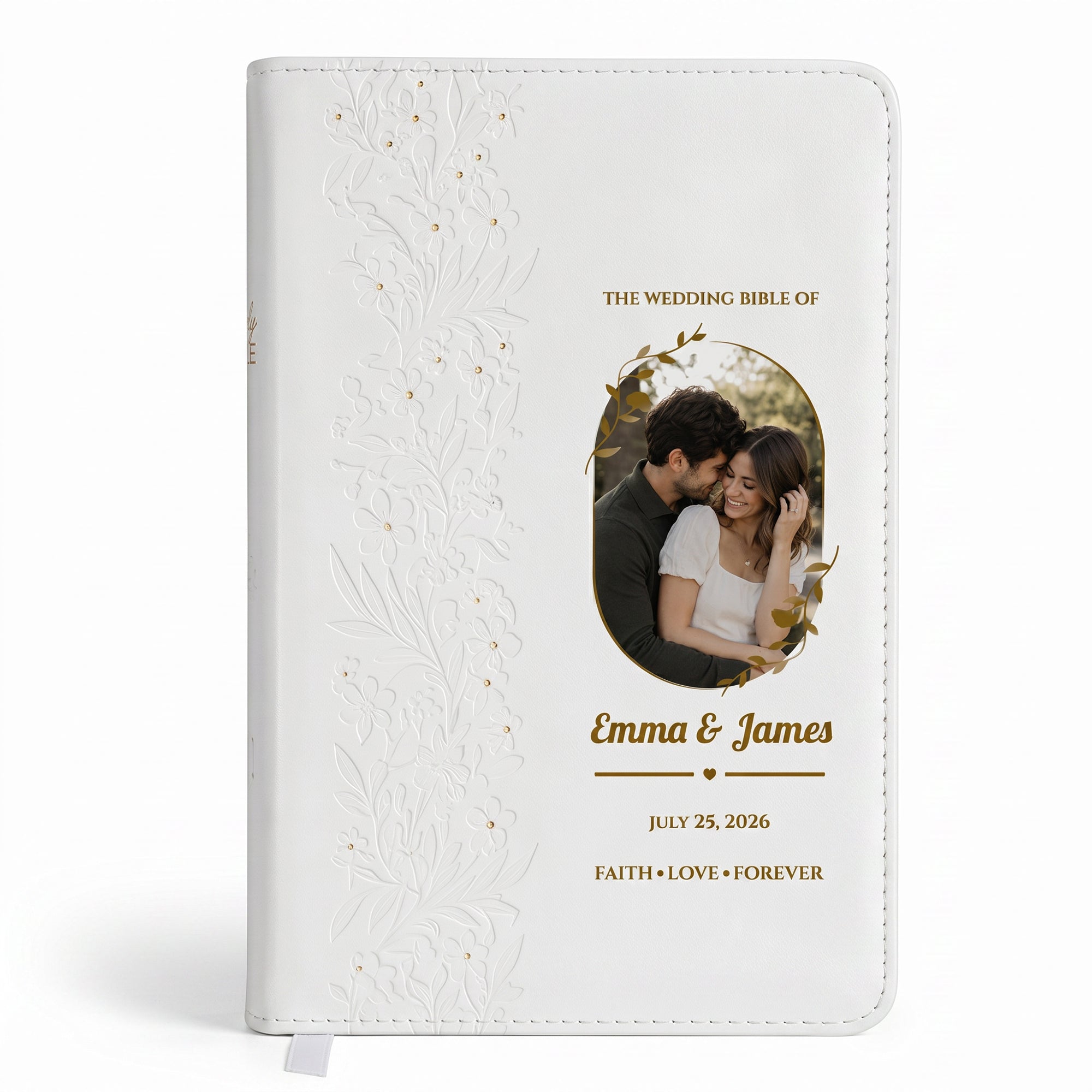 Personalized Wedding Bible - NKJV Bride's Bible - Custom Photo & Text