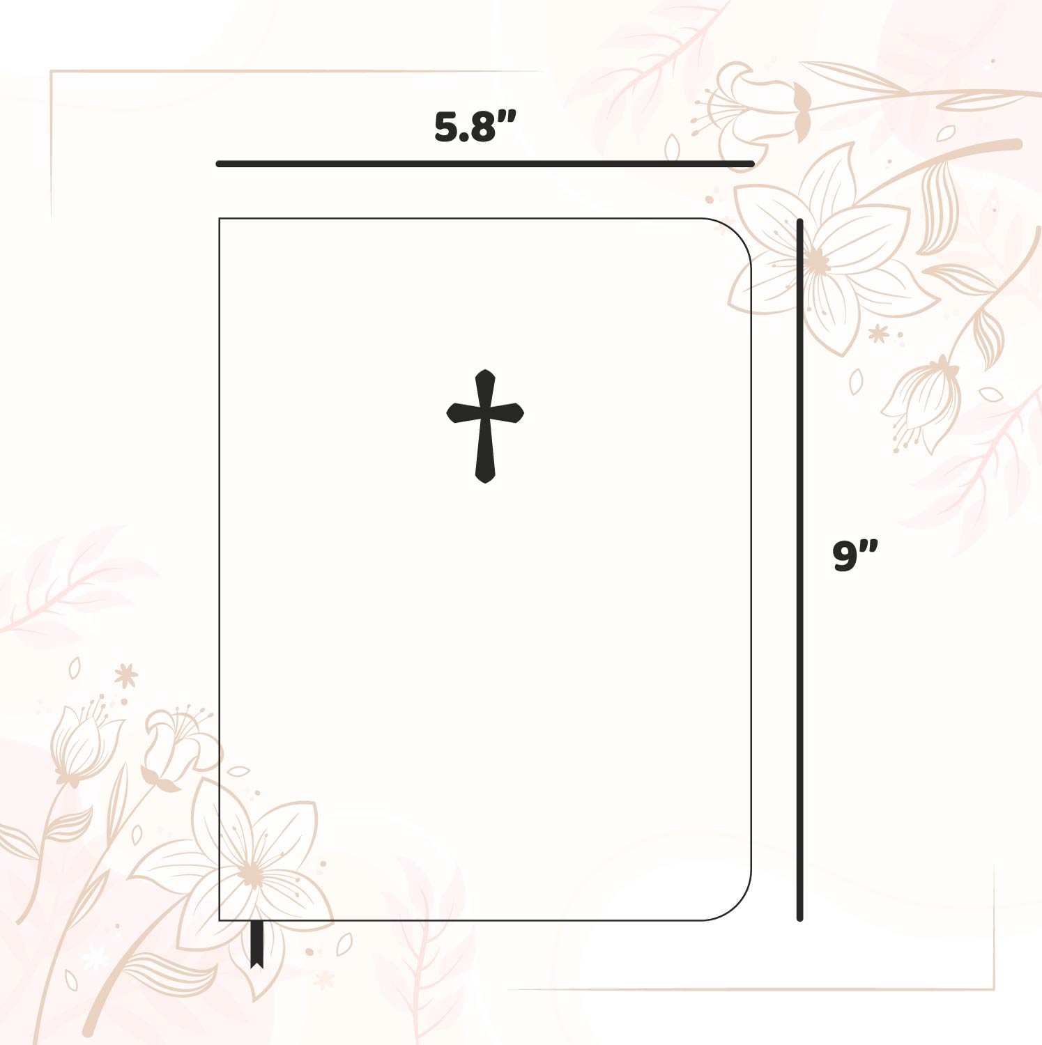 Personalized KJV Bible Brown Thinline - Photo & Text - Red Letter